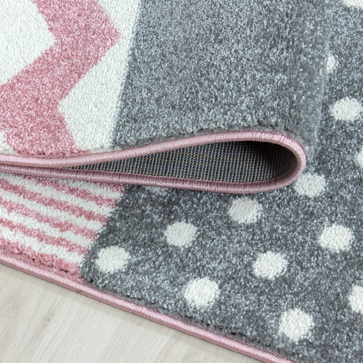 Pink Checked Rug | Kids Rugs | bargainia.com-Bargainia.com