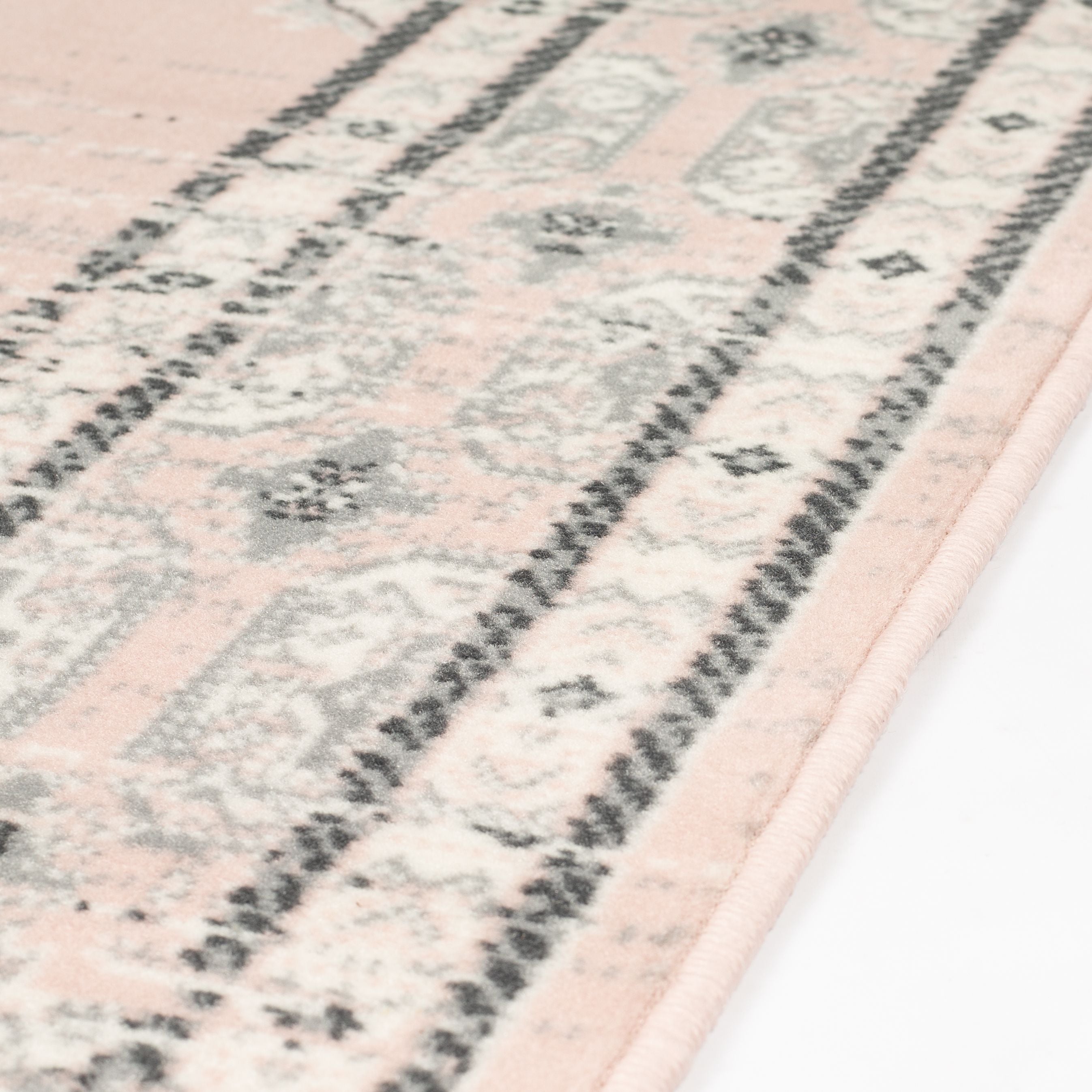 Pink Contemporary Faded Oriental Kashan Rug - Texas - Bargainia.com