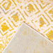 Mustard Contemporary Faded Rhombus Design Rug - Texas - Bargainia.com