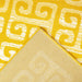 Mustard Contemporary Deco Tiles Rug - Texas - Bargainia.com