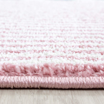 Pink Checked Rug | Kids Rugs | bargainia.com-Bargainia.com