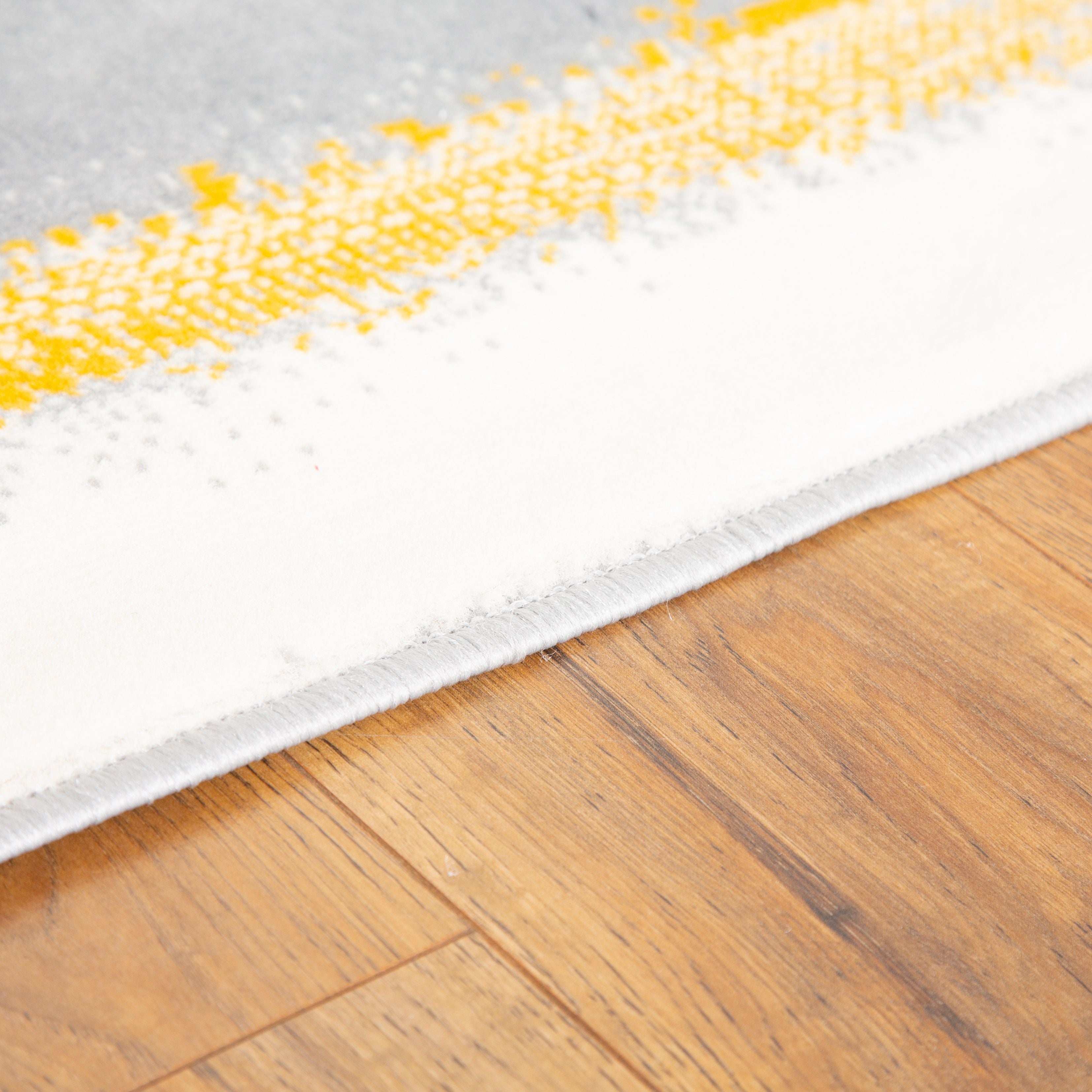 Mustard/Grey Contemporary Abstract Design Rug - Texas - Bargainia.com