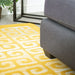 Mustard Contemporary Deco Tiles Rug - Texas - Bargainia.com