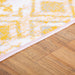 Mustard Contemporary Faded Rhombus Design Rug - Texas - Bargainia.com