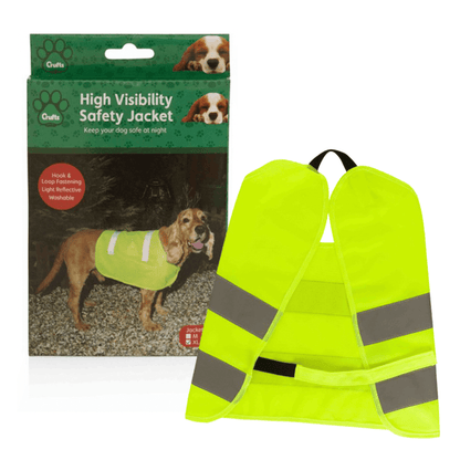 Crufts High Visibility Pet Safety Vest - Assorted Sizes Bargainia.com