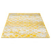 Mustard Contemporary Faded Tiles Design Rug  - Texas - Bargainia.com