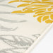 Mustard/Grey Contemporary Peony Flower Design Rug - Texas - Bargainia.com