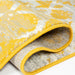 Mustard Contemporary Faded Tiles Design Rug  - Texas - Bargainia.com