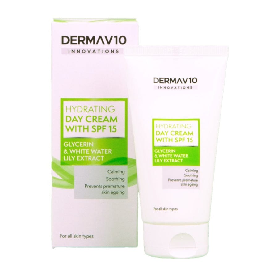 Derma V10 Hydrating Day Cream - SPF15 - 50ml 5060337729833 Bargainia