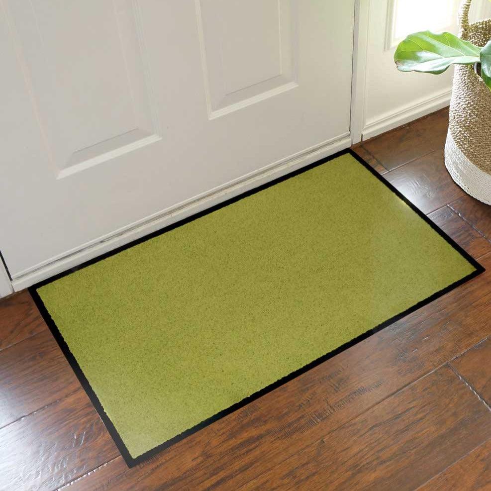 Lime Green Twister Non-Slip Heavy Duty PVC Barrier Door Mat - Assorted Sizes-Bargainia.com