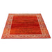 Red Contemporary Faded Oriental Motifs Rug - Texas - Bargainia.com