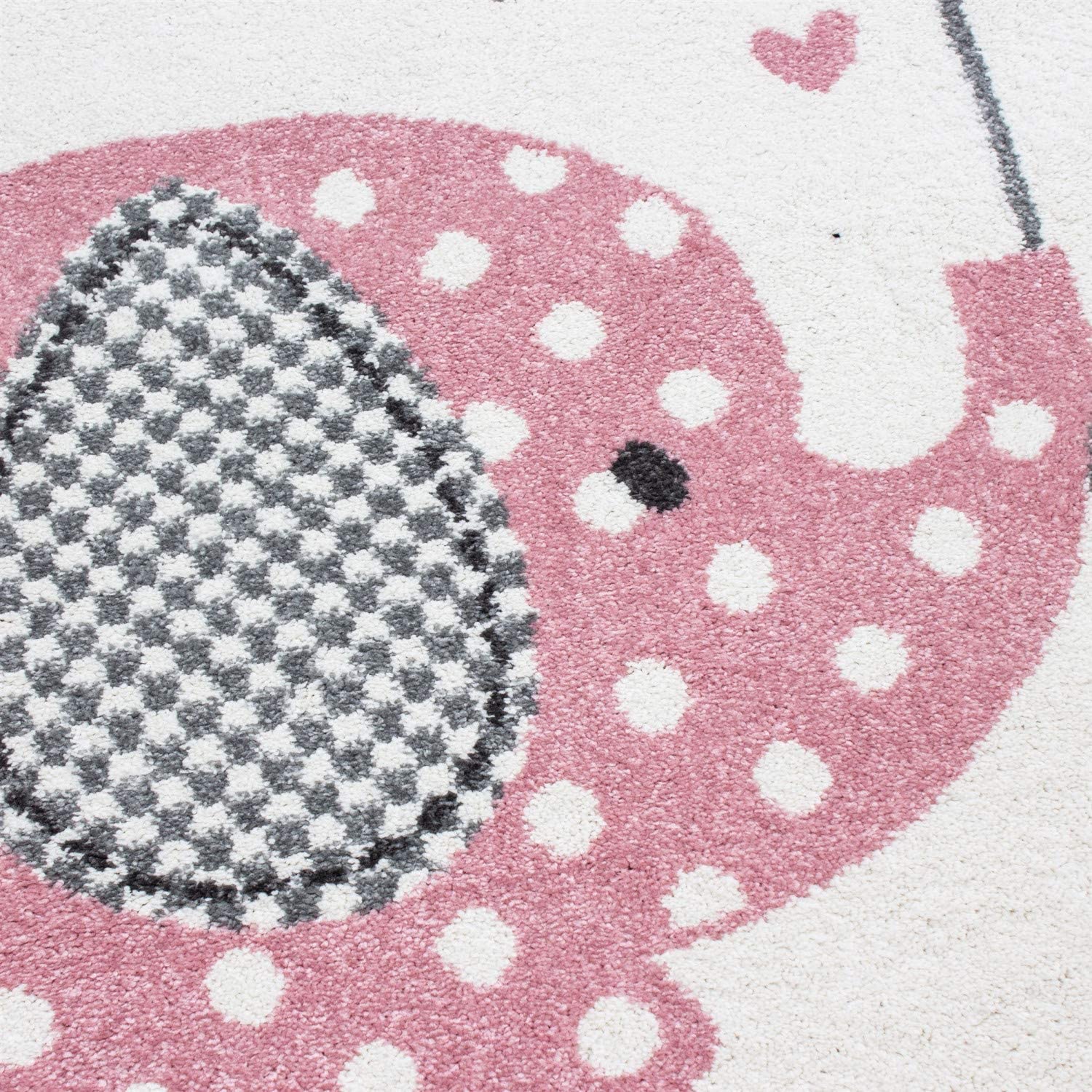 Pink Baby Elephant Rug | Kids Bedroom Rug | bargainia.com-Bargainia.com