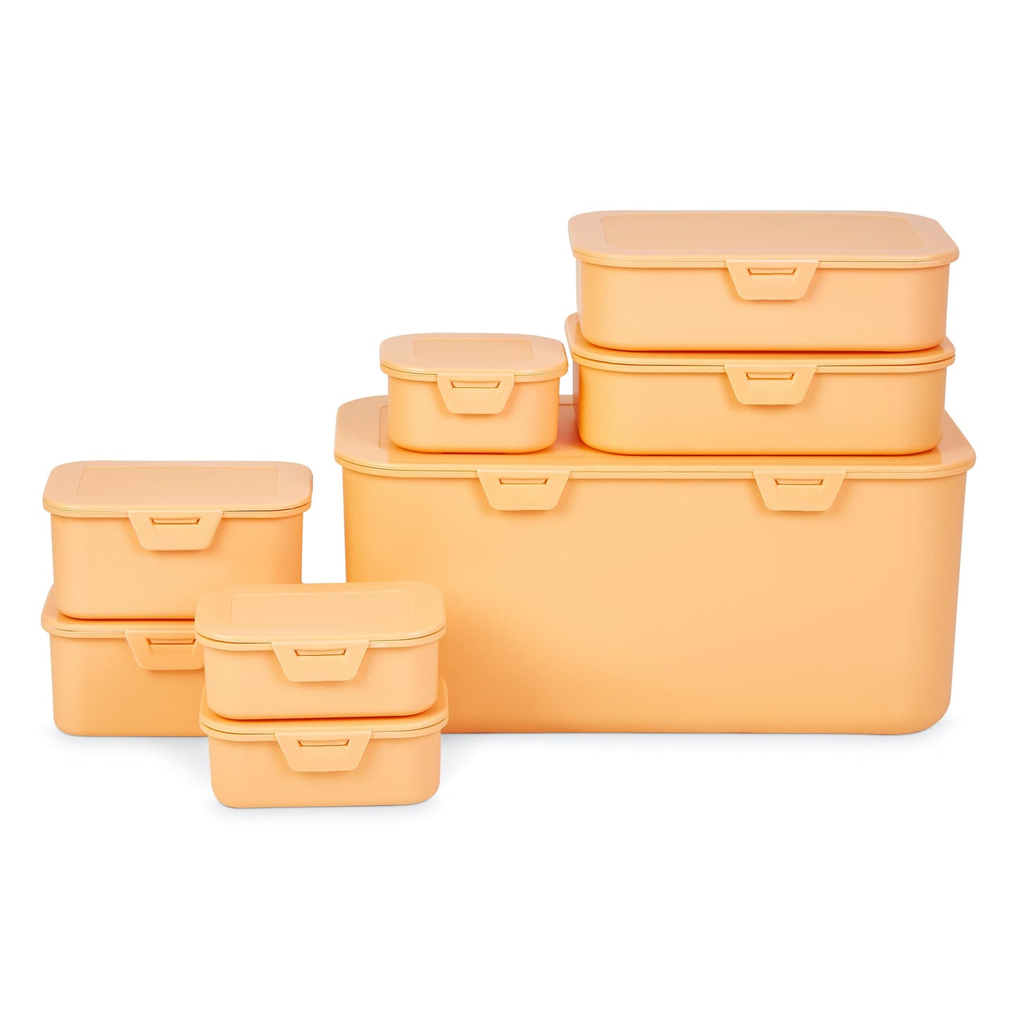 Food Storage Boxes - Orange - Set of 8 4055334575294 only5pounds-com