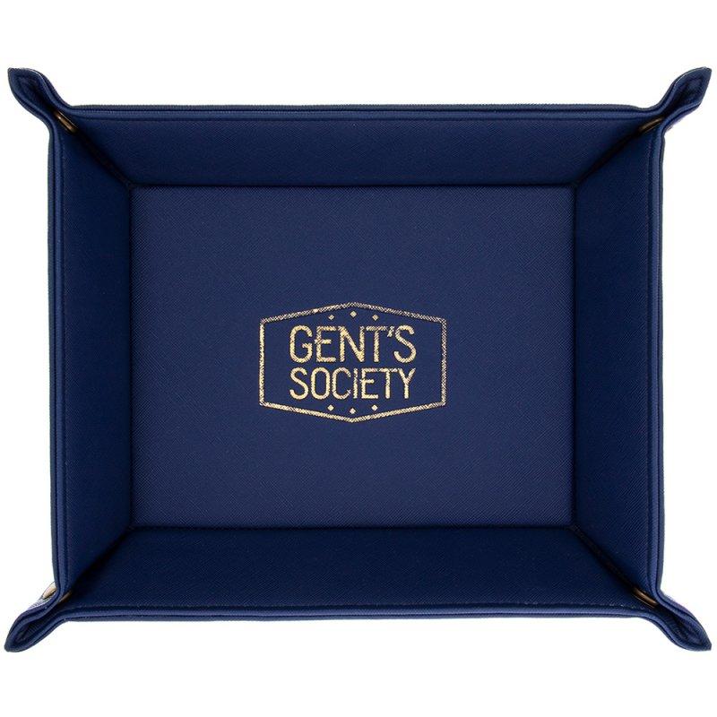 Gent's Society Navy Tray - 23.5 x 19 x 4.5cm-5.01079E+12-Bargainia.com