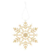 Gold Decorative Snowflakes - Set of 6-4042026055653-Bargainia.com