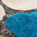 Blue and Green 3D Pebbles Shaggy Rug - Hawaii-Bargainia.com