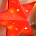 Light-Up Hanging Paper Star - Red - 30cm 5420046524325 only5pounds-com