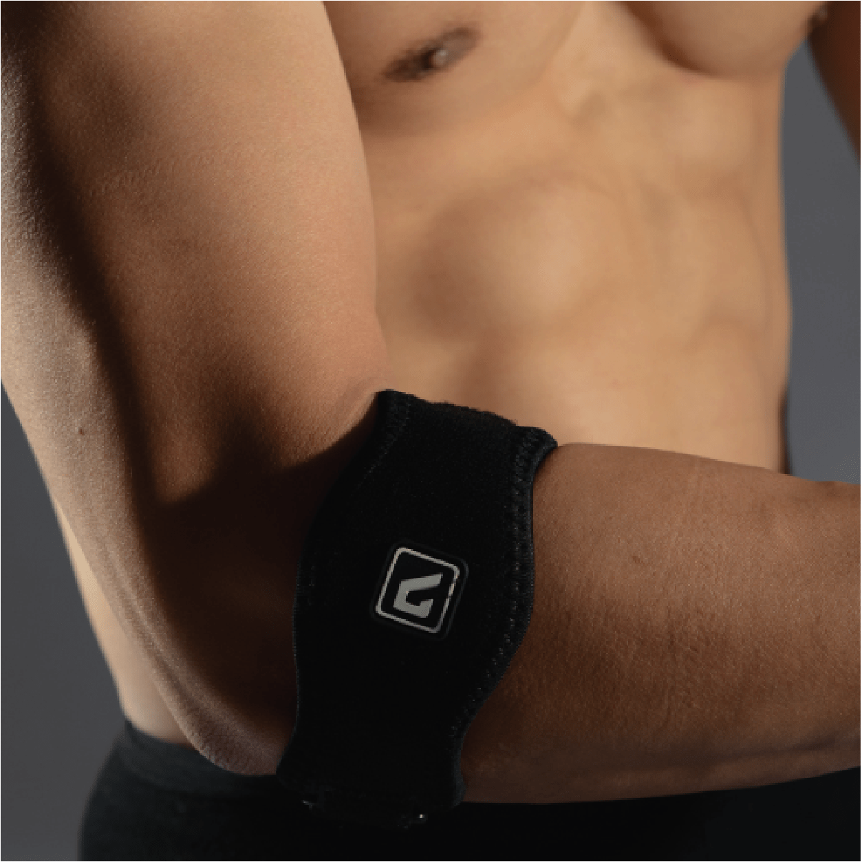 Liveup Sports Tennis Elbow Arm Support - Black-6951376182057-Bargainia.com