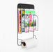 Magazine Rack With Roll Holder - Black-8.71823E+12-Bargainia.com