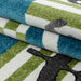 Blue and Green Sailor Print Rug | Kids Bedroom Rug | bargainia.com-Bargainia.com