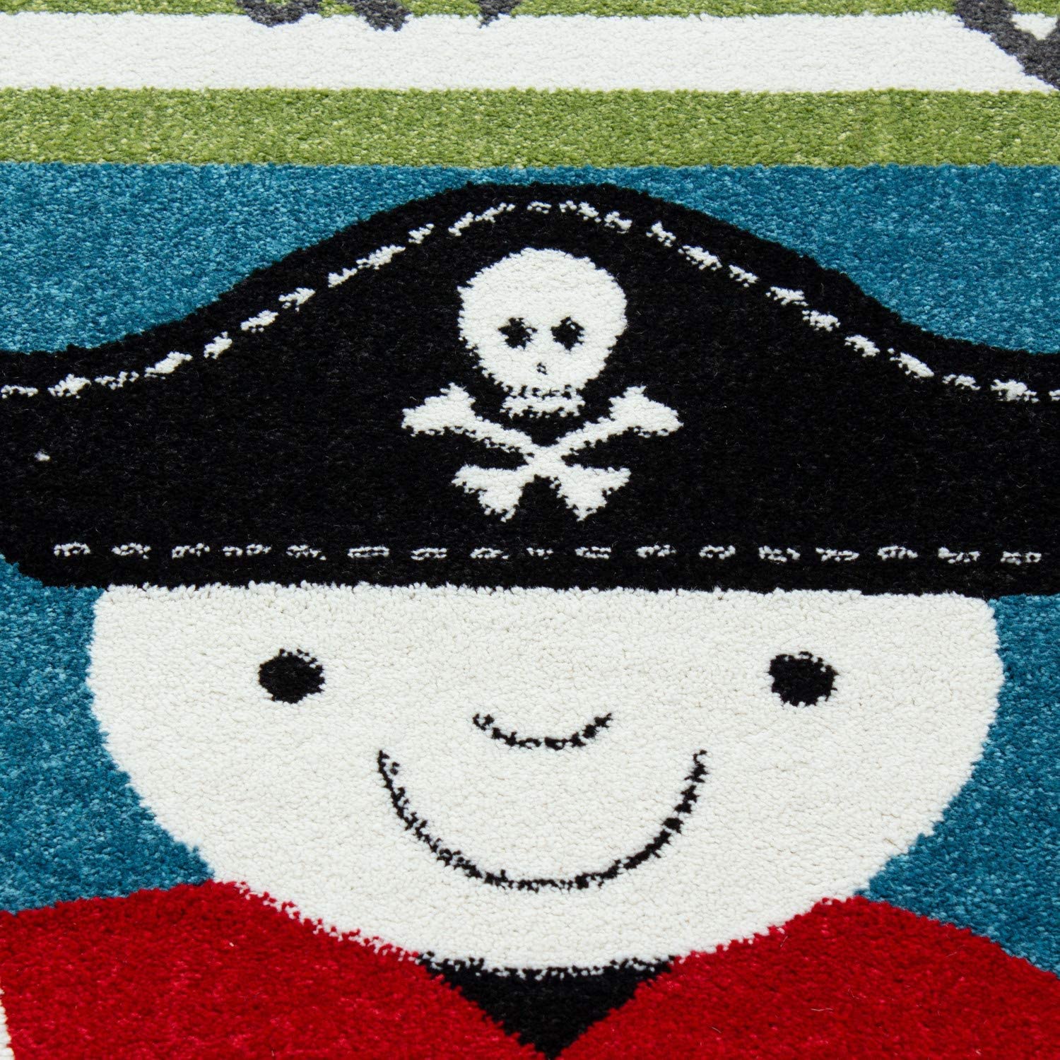 Blue and Green Sailor Print Rug | Kids Bedroom Rug | bargainia.com-Bargainia.com