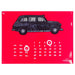 Red London Taxi Metal Calendar - 30 x 41cm only5pounds-com