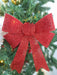 Red Tinsel Bow - 22 x 32 x 7cm-5050565313362-Bargainia.com