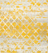 Mustard Contemporary Faded Tiles Design Rug  - Texas - Bargainia.com