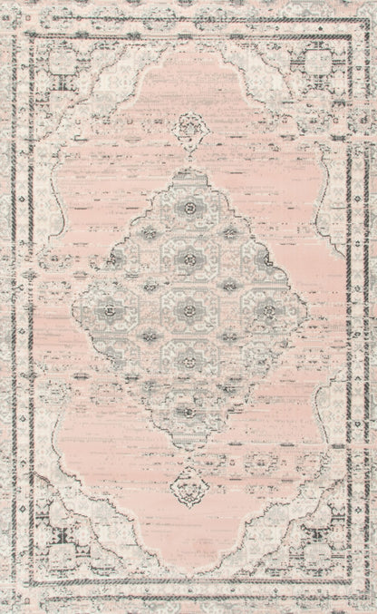 Pink Contemporary Faded Oriental Kashan Rug - Texas - Bargainia.com