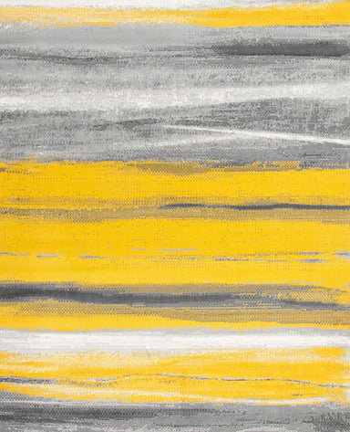 Mustard/Grey Contemporary Abstract Design Rug - Texas - Bargainia.com