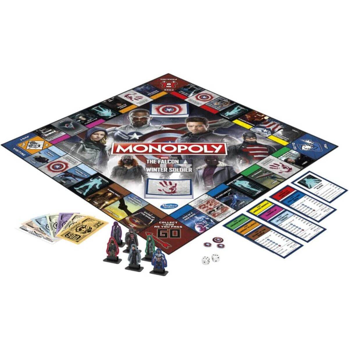 Monopoly Board Game - Marvel Studios The Falcon and the Winter Soldier Edition-5010993990269-Bargainia.com