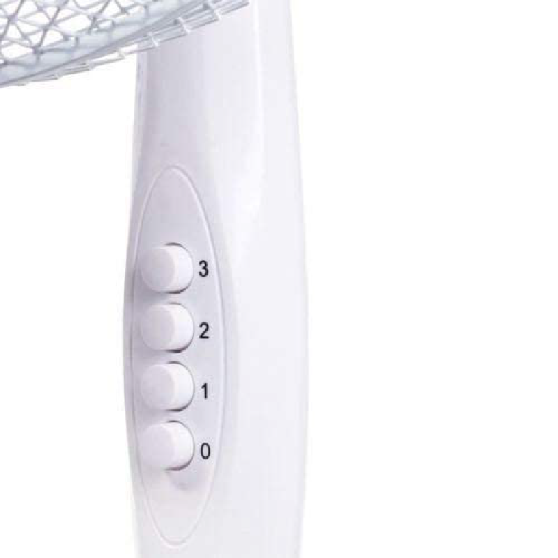 White Pedestal Portable Fan | 16 Inch Stand Up Fan | bargainia.com-Bargainia.com