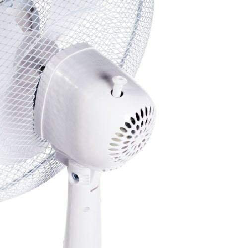 White Pedestal Portable Fan | 16 Inch Stand Up Fan | bargainia.com-Bargainia.com