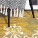 Mustard Contemporary Faded Traditional Motifs Design Rug - Texas - Bargainia.com