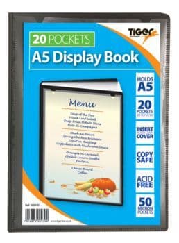 Tiger 20 Pocket Display Book - A5-5016873009304-Bargainia.com