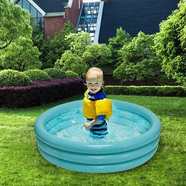 Wild 'N' Wet 3 Ring Pool Paddling Pool - Blue or Pink-Bargainia.com