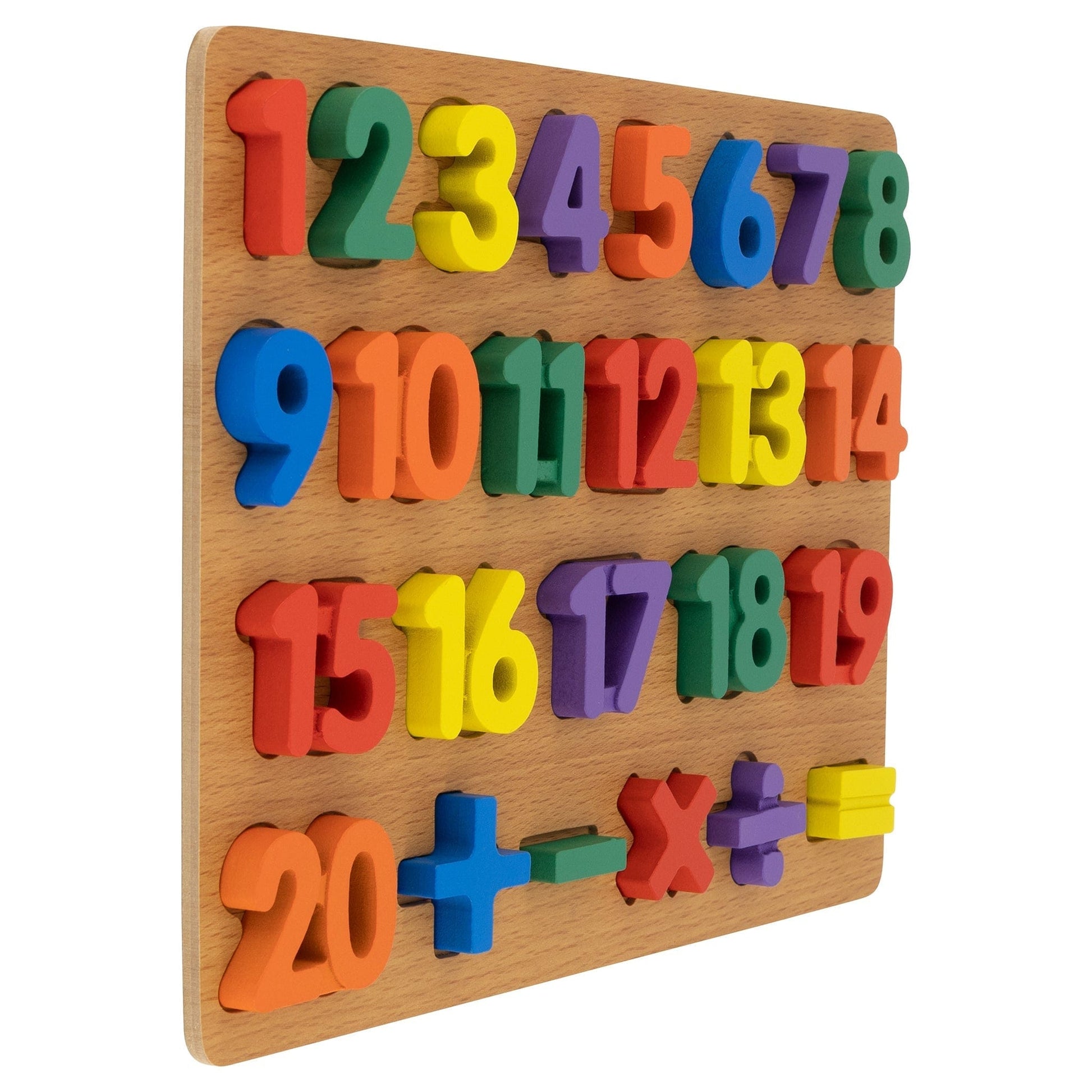 Wooden Chunky Number Math Set - 30 x 22.5 x 2cm 5060269266093 Bargainia