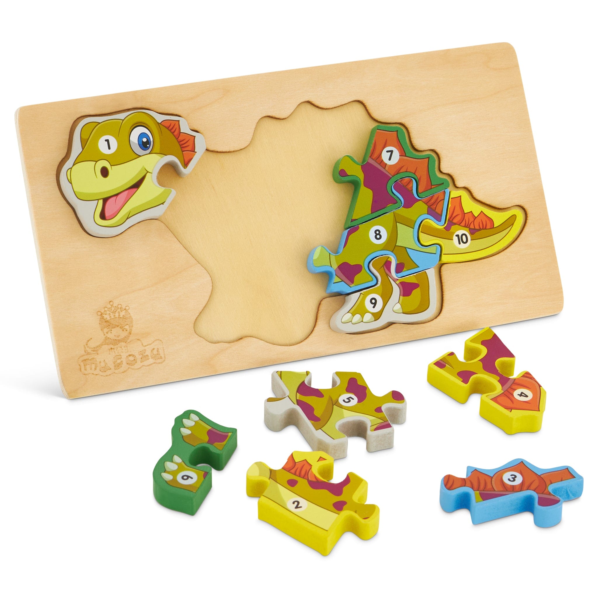 Wooden Dinosaur Maths Jigsaw Puzzle 5060269266536 Bargainia