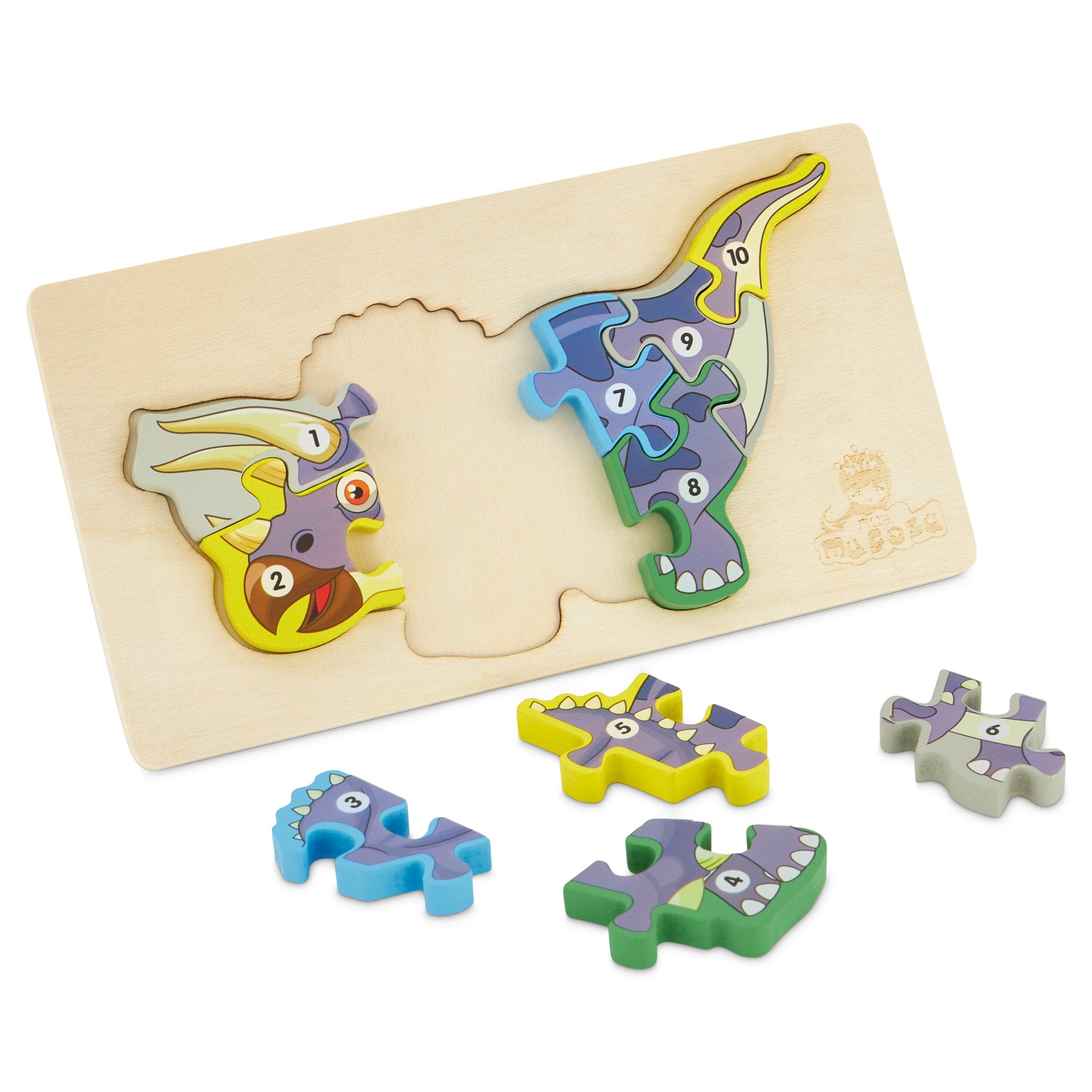 Wooden Dinosaur Maths Jigsaw Puzzle 5060269266536 Bargainia