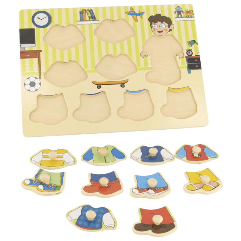 Wooden Dress Up Boy Jigsaw Puzzle 5060269268424 Bargainia