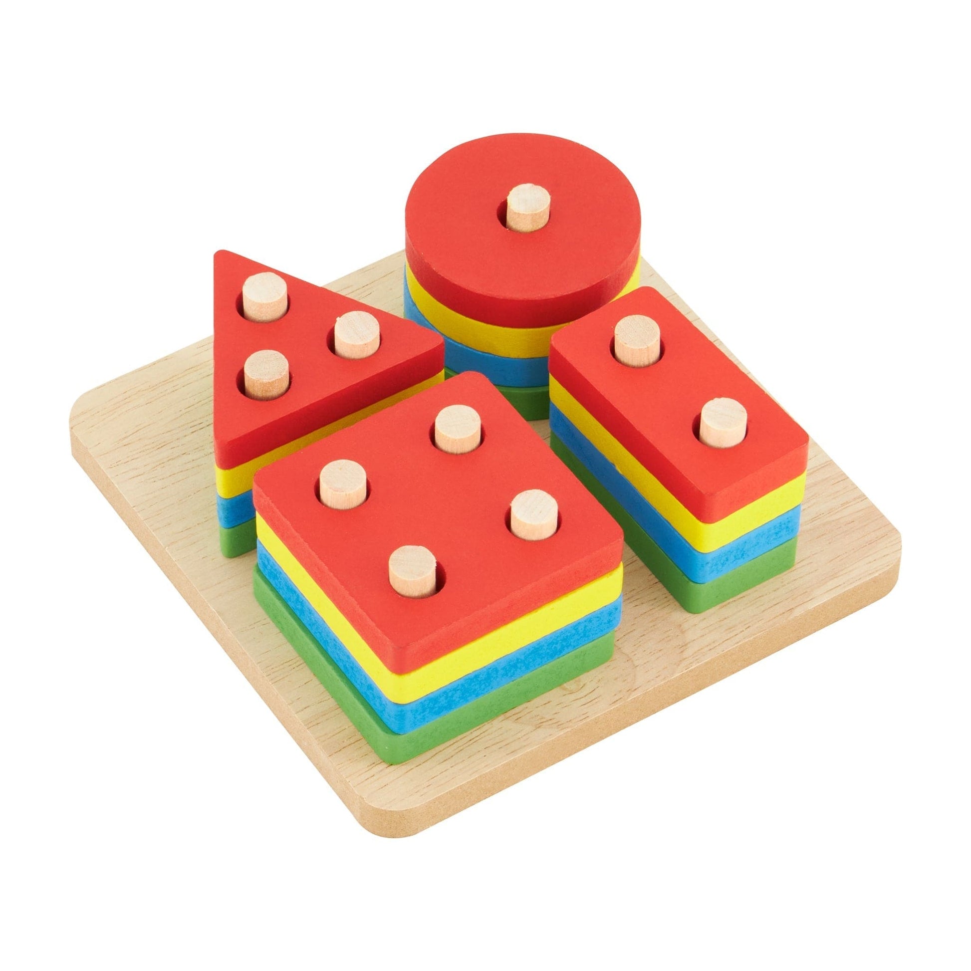 Wooden Geometrical Shapes Toy 5060269266567 Bargainia