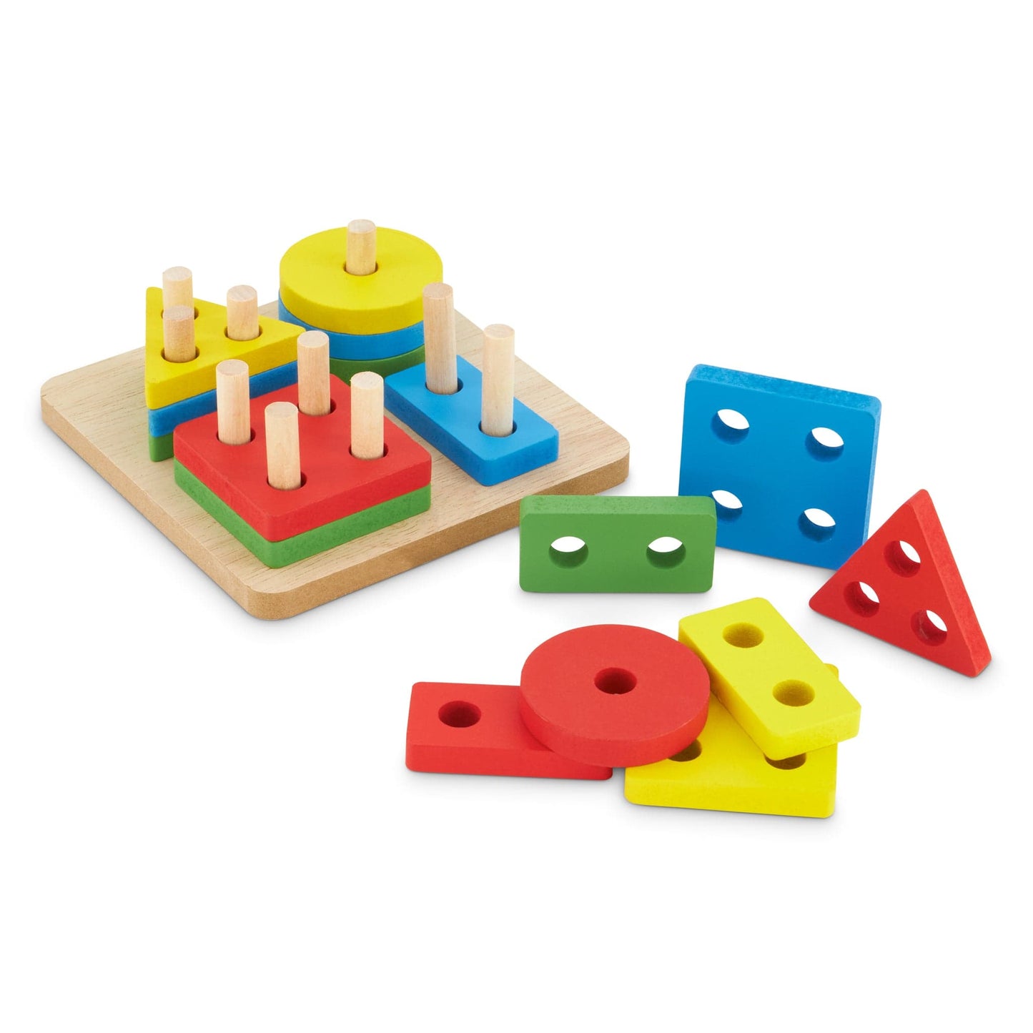 Wooden Geometrical Shapes Toy 5060269266567 Bargainia