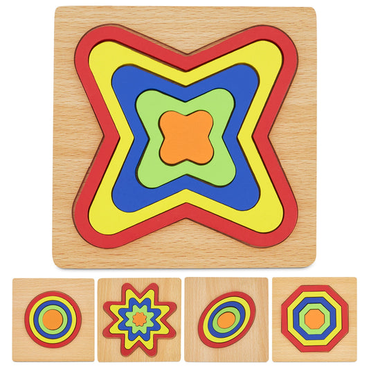 Wooden Mini Square Puzzle 5060269266444 Bargainia