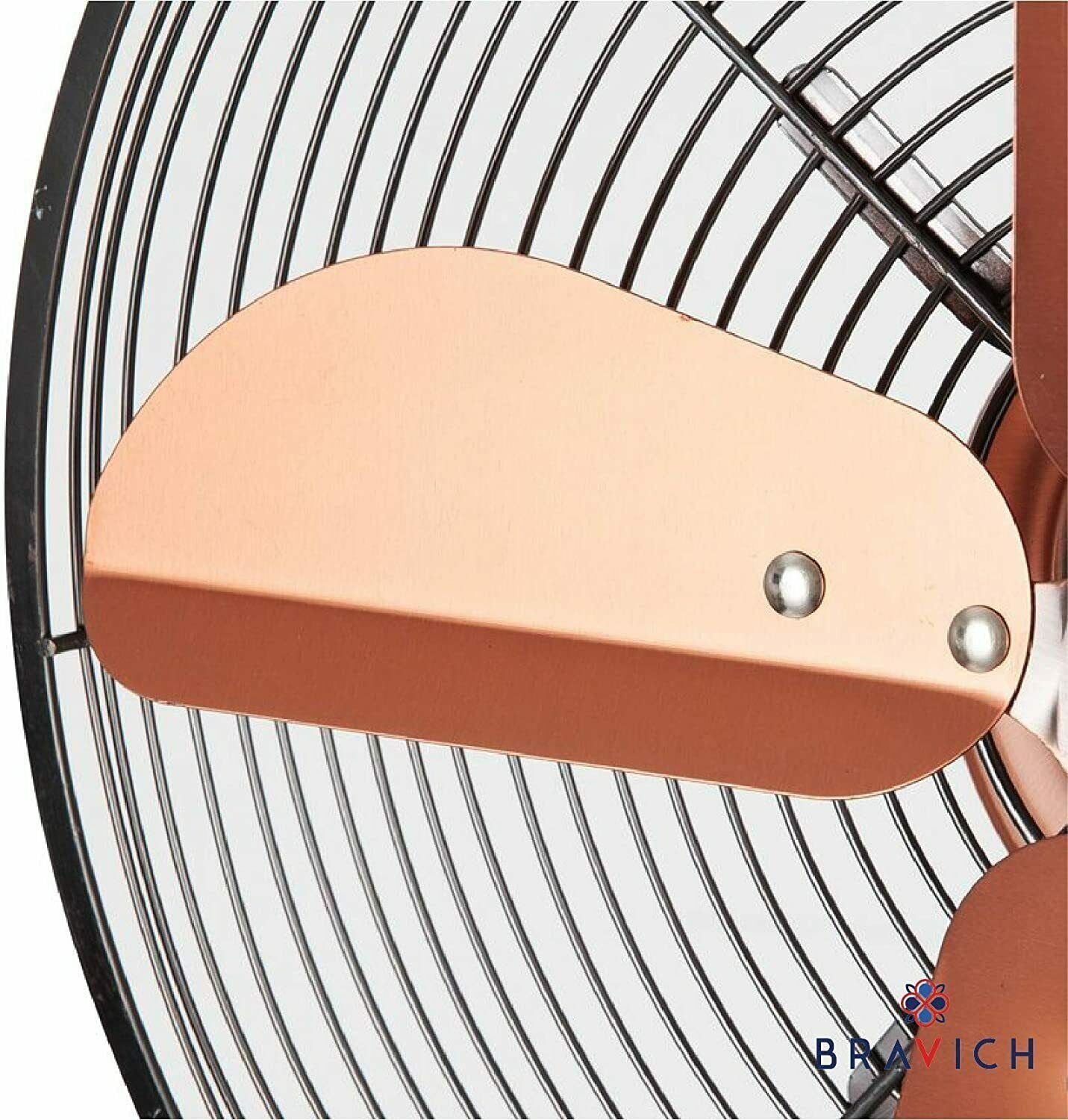 Copper Oscillating Pedestal Fan - 16" Bravich LTD.