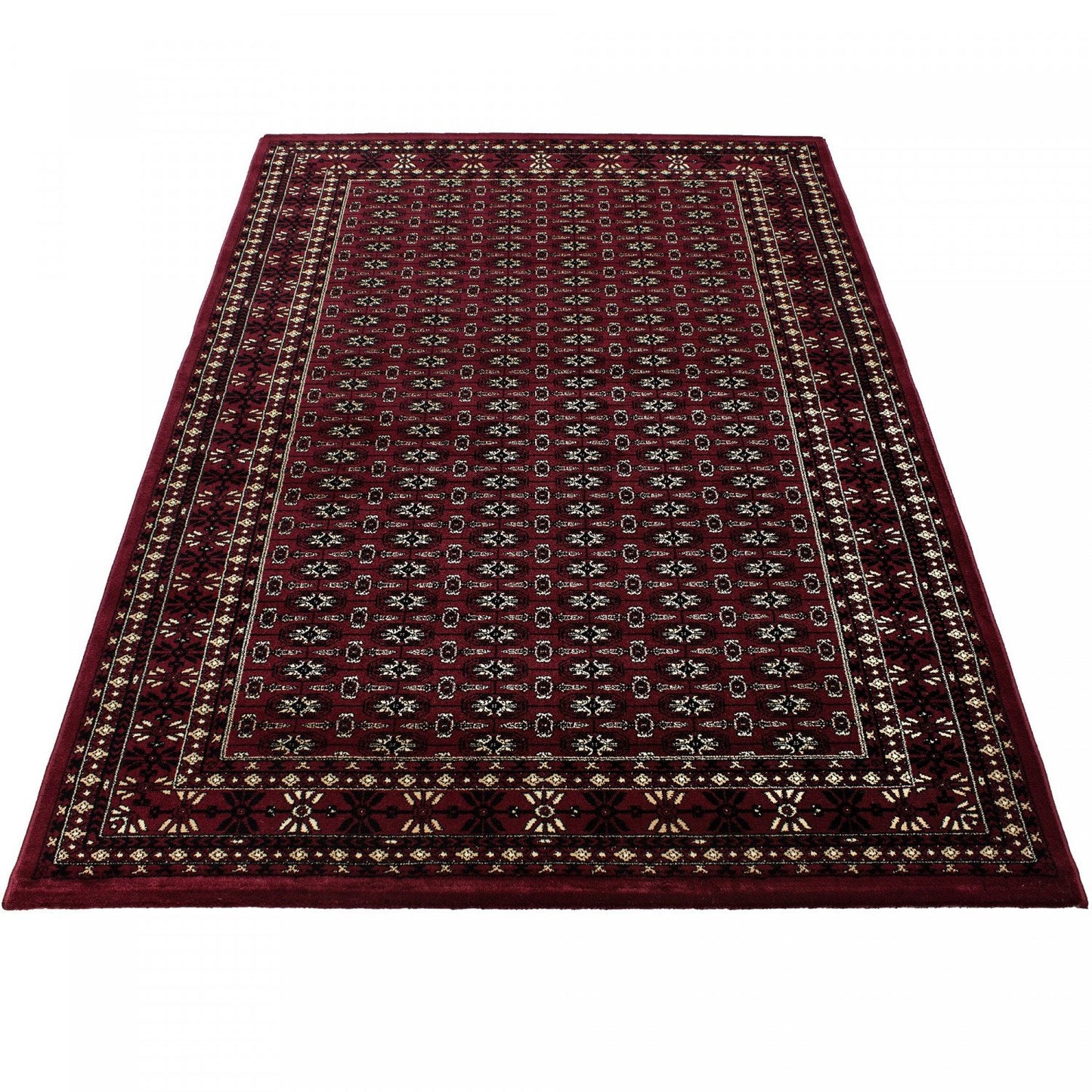 Red Traditional Bukhara Rug - Marrakesh - Rug Masters