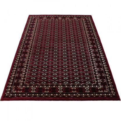 Red Traditional Bukhara Rug - Marrakesh - Rug Masters