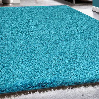 Teal Shaggy Rug | Rug Masters | Free UK Delivery