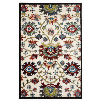 Cream Floral Rug | Rug Masters | Free UK Delivery