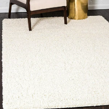 Cream Shaggy Rug | Rug Masters | Size Range Available 