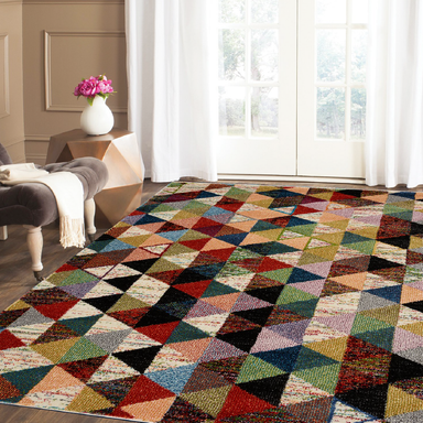 Multicoloured Geometric Rug | Rug Masters | Free UK Delivery